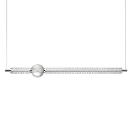 Подвесной светильник линейный с шарообразным рифленым плафоном Crystal Globule варинант исполнения - 1 | Loft Concept в Челябинске