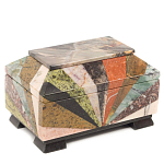 Шкатулка из натурального камня змеевик Stone Casket варинант исполнения - 1 | Loft Concept в Челябинске