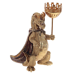 Подсвечник в виде дракона Dragon candlestick Green Gold Brown L or R варинант исполнения - 6 | Loft Concept в Челябинске