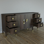 Большой Комод-буфет Elsa Dreams Walnut с ящиками варинант исполнения - 6 | Loft Concept в Челябинске