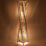 Торшер из перламутра на металлическом каркасе Indonesian Wave варинант исполнения - 4 | Loft Concept в Челябинске