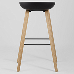 Барный стул на ножках из натурального дерева Boras Black варинант исполнения - 4 | Loft Concept в Челябинске