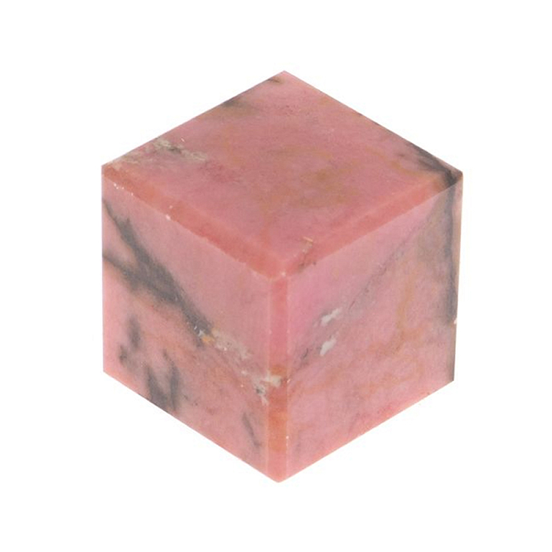 Кубик для охлаждения виски из натурального камня родонит Natural Stone Cube Темно-розовый в Челябинске | Loft Concept 