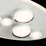 Потолочный светильник овальной формы белого цвета с 7-ю лампами Lunar Pebbles варинант исполнения - 6 | Loft Concept в Челябинске