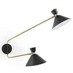 Бра с 2-мя поворотными плафонами Davy Duo Wall Lamp варинант исполнения - 1 | Loft Concept в Челябинске