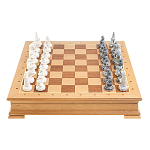 Шахматы Северные народы в ларце из натурального бука Decorative Thematic Chess варинант исполнения - 2 | Loft Concept в Челябинске