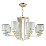 Люстра с 8-ю цилиндрическими плафонами из стекла Laurent варинант исполнения - 5 | Loft Concept в Челябинске