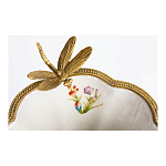 Ваза из фарфора с бронзовой стрекозой  Paradise Dragonfly варинант исполнения - 4 | Loft Concept в Челябинске