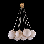 Люстра подвесная круглая с сферическими плафонами из натурального камня Glowing Spheres варинант исполнения - 12 | Loft Concept в Челябинске