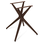 Стол обеденный с коричневой прямоугольной столешницей из керамики на четырех пластиковых ножках Brown Ceramics варинант исполнения - 4 | Loft Concept в Челябинске