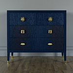 Бельевой Комод с 4 ящиками Elsa Dreams Blue варинант исполнения - 5 | Loft Concept в Челябинске