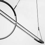 Светодиодная люстра Black LED Circle and Oval Lamp варинант исполнения - 5 | Loft Concept в Челябинске