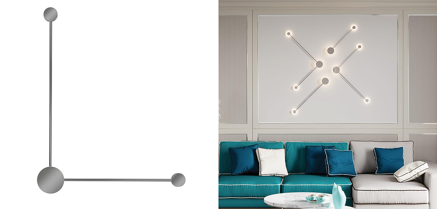 Бра Pin Wall Light Chrome Angle Бра Pin Wall Light Chrome Angle - Loft-Concept в Челябинске