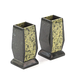 Настольный письменный набор из змеевика с часами и таблетницей Successful Leader варинант исполнения - 3 | Loft Concept в Челябинске