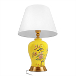 Настольная лампа желтая с изображением птиц Slip Away варинант исполнения - 3 | Loft Concept в Челябинске