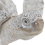 Статуэтка черепаха с ажурным панцирем и детализированной текстурой в белом цвете Marine Accessories варинант исполнения - 5 | Loft Concept в Челябинске