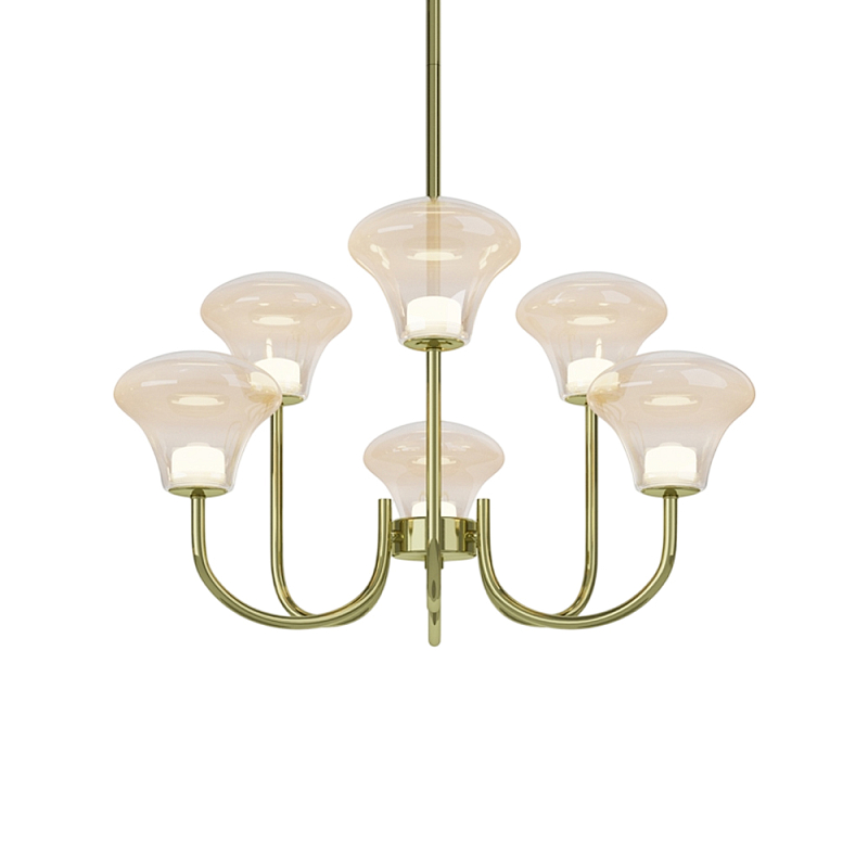 Люстра подвесная Dynasty 3000К Латунь в Челябинске | Loft Concept 