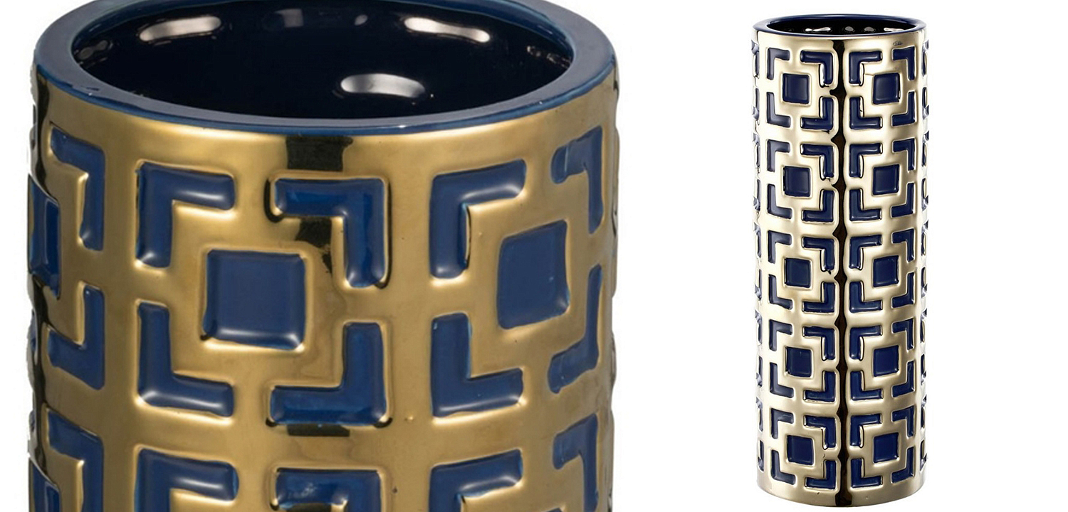 Ваза с геометрическим узором Marion Vase Ваза с геометрическим узором Marion Vase - Loft-Concept в Челябинске