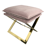 Пуф велюровый на металлическом основании Meekness варинант исполнения - 2 | Loft Concept в Челябинске