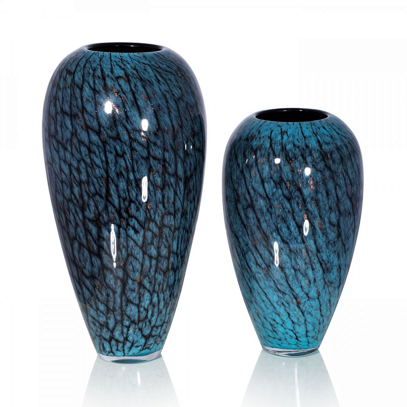 Стеклянная ваза Chrysalis Бирюзовый в Челябинске | Loft Concept 