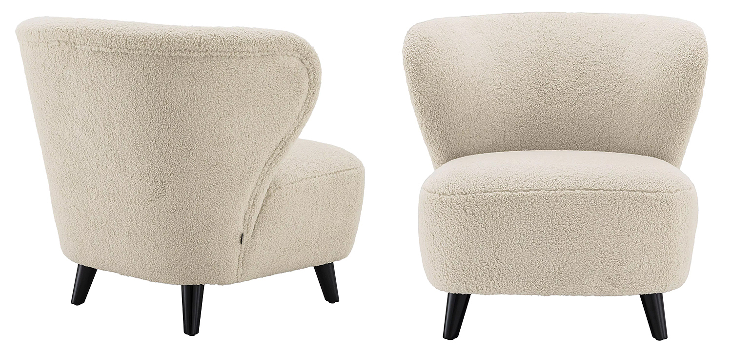 Кресло Eichholtz Chair Hydra Бежевый Черный Кресло Eichholtz Chair Hydra Бежевый Черный - Loft-Concept в Челябинске