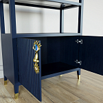 Стеллаж со стеклянными полками Elsa Dreams Blue варинант исполнения - 5 | Loft Concept в Челябинске