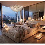 Люстра с каскадом из подвесных прозрачных элементов Attractiveness варинант исполнения - 3 | Loft Concept в Челябинске