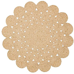 Ковер круглый с джутовой основой Round tourniquet варинант исполнения - 1 | Loft Concept в Челябинске