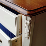 Высокий деревянный комод в стиле прованс Montmartre Provence Chest of Drawers варинант исполнения - 3 | Loft Concept в Челябинске