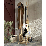 Напольная вешалка с корзиной из ротанга Trina Wicker Floor Hanger варинант исполнения - 6 | Loft Concept в Челябинске