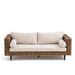 Трехместный садовый диван из плетеного пластика Matteo варинант исполнения - 6 | Loft Concept в Челябинске