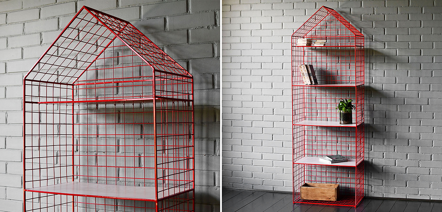 Стеллаж House Industrial Metal Rust Rack Стеллаж House Industrial Metal Rust Rack - Loft-Concept в Челябинске