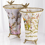 Декоративная ваза из фарфора с бронзовыми вставками Eden Garden варинант исполнения - 6 | Loft Concept в Челябинске