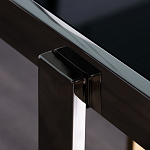 Консоль в современном стиле с черной стекляной столешницей Console with Black Glass варинант исполнения - 3 | Loft Concept в Челябинске