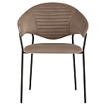 Коричневый стул с обивкой из искусственной замши Alexis варинант исполнения - 2 | Loft Concept в Челябинске