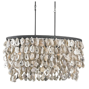 Люстра из натуральных ракушек Stillwater Oval Chandelier