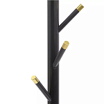 Напольная вешалка чёрная с золотистыми элементами Branches Hangers варинант исполнения - 1 | Loft Concept в Челябинске