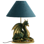 Настольная лампа с абажуром Дракон Green Dragon Синий абажур варинант исполнения - 3 | Loft Concept в Челябинске