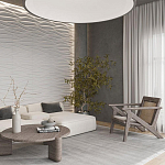 Гипсовая 3D панель с принтографией PM-01 варинант исполнения - 2 | Loft Concept в Челябинске