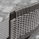 Дизайнерский стул с каркасом из металла с плетеными сиденьем и спинкой GREEN POINT Chair варинант исполнения - 7 | Loft Concept в Челябинске