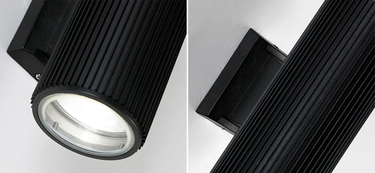 Черный уличный светильник RIBBING 26 см Черный уличный светильник RIBBING 26 см - Loft-Concept в Челябинске
