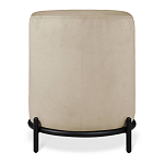 Банкетка овальная бежевый велюр на 4-х металлических ножках черного цвета SANJAY варинант исполнения - 3 | Loft Concept в Челябинске