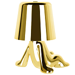 Настольная лампа фигурная золотого цвета с гладким абажуром Высота 17 см Sophia варинант исполнения - 6 | Loft Concept в Челябинске
