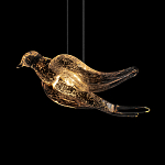 Подвесной светильник с прозрачной стеклянной птичкой Serip Voa варинант исполнения - 7 | Loft Concept в Челябинске