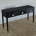 Дизайнерский Письменный стол Elsa Dreams Black с тремя ящиками варинант исполнения - 3 | Loft Concept в Челябинске