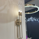 Бра с вытянутым рифленым стеклянным плафоном цилиндрической формы Trumpet tube варинант исполнения - 8 | Loft Concept в Челябинске