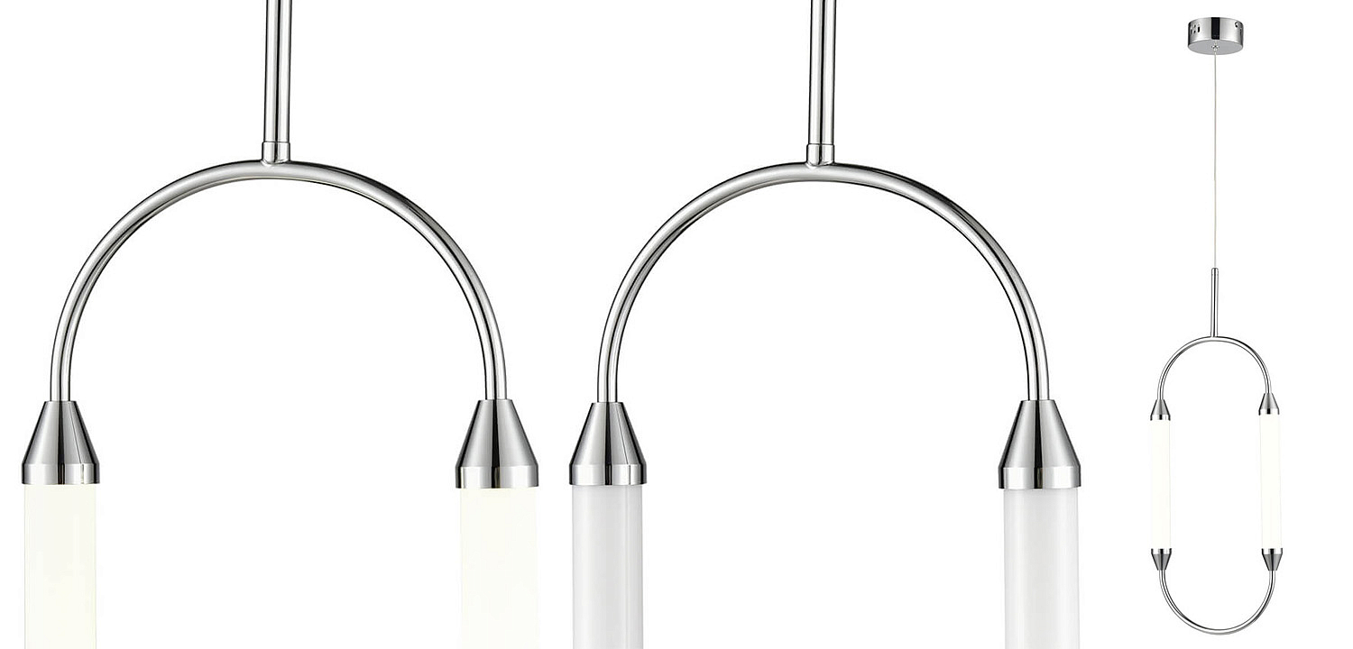 Подвесной светильник Giopato & Coombes CIRQUE Pendant Ellipse Vertical Chrome M Подвесной светильник Giopato & Coombes CIRQUE Pendant Ellipse Vertical Chrome M - Loft-Concept в Челябинске