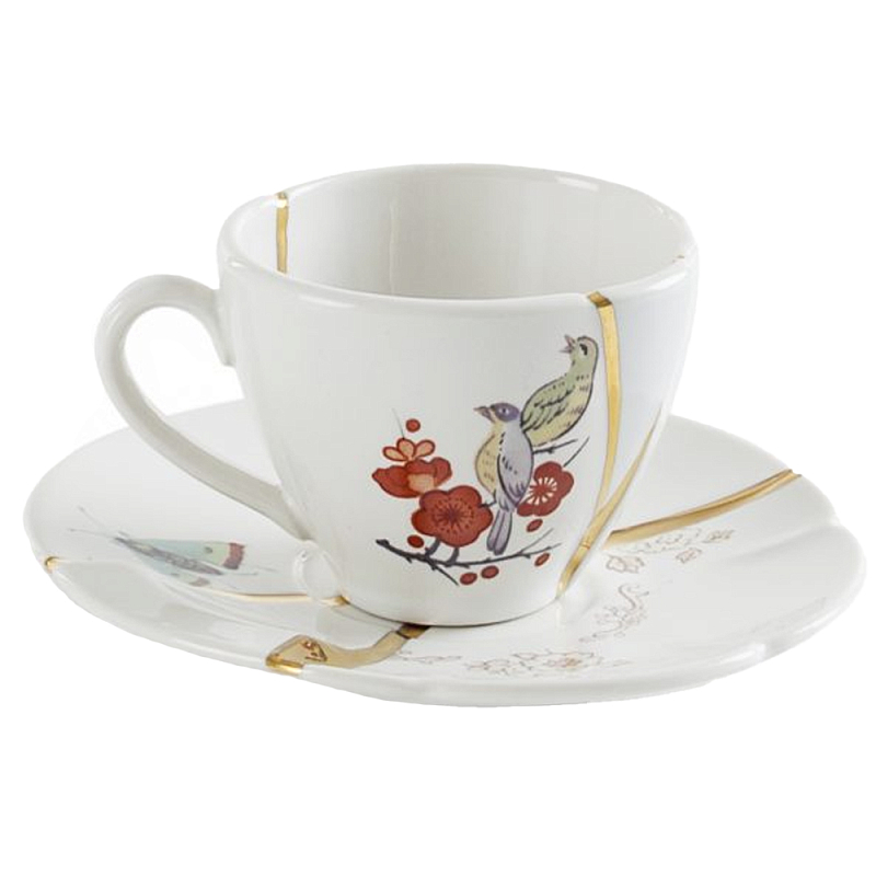 Кофейная пара Seletti Kintsugi Белый Золотой Мульти Кофейная пара Seletti Kintsugi Белый Золотой Мульти в Челябинске | Loft Concept