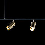 Люстра линейная с 5-ю цилиндрическими плафонами цвета латунь TRIBES CHANDELIER варинант исполнения - 5 | Loft Concept в Челябинске