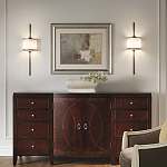 Бра вертикальное с белым полукруглым плафоном и длинным стержнем L Kichler варинант исполнения - 2 | Loft Concept в Челябинске